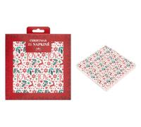 RSW Pack of 25 Christmas Joy Napkins Paper Novelty Tableware Xmas Celebration Festive