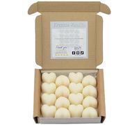 RSWellness French Vanilla Soy Wax Melts Scented - 16 Heart Wax Melts Gift Set -Highly Scented Handmade Home Fragrance - Vegan & Pet Friendly
