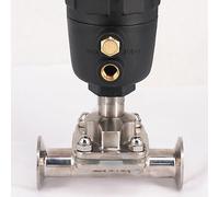RSWMAHGEZ 1" 82mm SUS316 1.5" Triple Clamp Pneumatic Diaphragm Valve 229 PSI