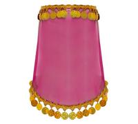 Rswnyirn Belly Dance Veil For Womens Sheer Mesh Face Scarf Trible Egyptian Mask Halloween Accessories Hot Pink One Size