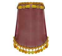 Rswnyirn Belly Dance Veil For Womens Sheer Mesh Face Scarf Trible Egyptian Mask Halloween Accessories Red One Size