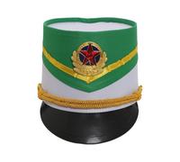 Rswnyirn Drum Major Hat Conductor Majorette Hat Toy Soldier Feather Cap for Carnival Cosplay Party Type M One Size