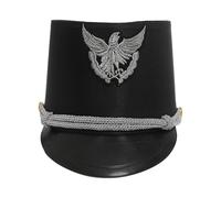 Rswnyirn Drum Major Hat Conductor Majorette Hat Toy Soldier Feather Cap for Carnival Cosplay Party TypeVR One Size