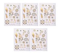 Rswnyirn Glitter Freckles Gold Temporary Tattoos, Body Glitters & Face Stickers for Cosplay Party Festivals Type D One Size