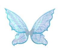 Rswnyirn Halloween Fairy Elf Cosplay Set Sparkle Butterfly Wings Flower Crown Headband Wand