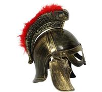 Rswnyirn Medieval Knight Soldier Warriors Helmet Hat Ancient Roman Spartans Gladiator Costume Accessory Gold D One Size