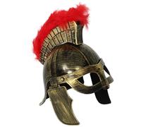 Rswnyirn Medieval Knight Soldier Warriors Helmet Hat Ancient Roman Spartans Gladiator Costume Accessory Gold B One Size