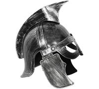 Rswnyirn Medieval Knight Soldier Warriors Helmet Hat Ancient Roman Spartans Gladiator Costume Accessory Silver C One Size