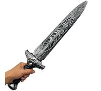 Rswnyirn Medieval Roman Warrior Shield Sword Viking Knight Props Berserker Gladiator Cosplay Accessory 1 Pc Silver Sword One Size