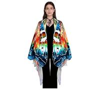 Rswnyirn Moth Wings Costume Adult Monarch Butterfly Wings Cape for Halloween Cosplay Christmas Coffee Blue One Size