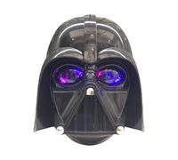 Rswnyirn Movie Hero Fantasy Full Face Mask Robot Steampunk Masks For Halloween Costume Props Black with Light One Size