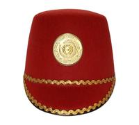 Rswnyirn Orchestra Hat Toy Soldier Hat For Marching Band, Drum Major And Ringmaster Events Red One Size
