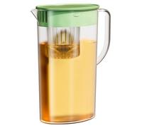 Rswnyirn Plastic Water Pitcher Large Capacity Water Carafe Fridge Jug Beverage Pitcher Juice Container Green 2L One Size