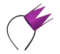 Rswnyirn Princess Crown Headband, Glitter Sequin Crown Headband, Shiny Birthday Crowns For Birthday Party Purple One Size