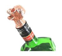 Rswnyirn Skull Head Wine Bottle Pourer Stoppers for Alcohol Spirits Beverage Beer Champagne Wine Rose Gold One Size