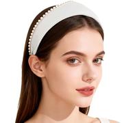 Rswnyirn Victorian Crown Headpiece Elizabethan Renaissance Coronet Hat Headdress Pilgrim Headband Beige A One Size