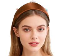 Rswnyirn Victorian Crown Headpiece Elizabethan Renaissance Coronet Hat Headdress Pilgrim Headband Coffee E One Size