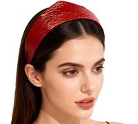 Rswnyirn Victorian Crown Headpiece Elizabethan Renaissance Coronet Hat Headdress Pilgrim Headband Red C One Size