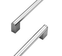 RSWZSFL 2 Pack Cupboard Handles Cabinet Pulls Hardware Stainless Steel Dresser Drawer Pulls Kitchen Door Handle Wardrobe Handles for Cupboards Cabinet Furniture Drawer (Hole spacing:320mm,Silver)