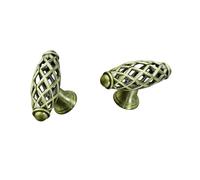 RSWZSFL 2 PCS Artistic Birdcage Shape Cabinet Knob Zinc Alloy Classical Drawer Pull Vintage Cupboard Handle Furniture Door Pull Handles with Screw for Kitchen,Closet,Wardrobe (Single Hole)