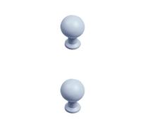 RSWZSFL 2 Pcs Kitchen Cabinet Handles Cupboard Knobs Colourful Kitchen Door Handles with Screws Zinc Alloy Drawer Pulls for Drawer Wardrobe Cabinet Bathroom Children's Room (Single Hole,Blue)