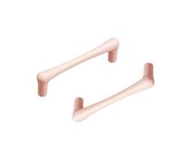 RSWZSFL 2 Pcs Kitchen Cabinet Handles Cupboard Knobs Colourful Kitchen Door Handles with Screws Zinc Alloy Drawer Pulls for Drawer Wardrobe Cabinet Bathroom Children's Room (Pitch:96mm,Pink)