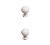 RSWZSFL 2 Pcs Kitchen Cabinet Handles Cupboard Knobs Colourful Kitchen Door Handles with Screws Zinc Alloy Drawer Pulls for Drawer Wardrobe Cabinet Bathroom Children's Room (Single Hole,Light Grey)