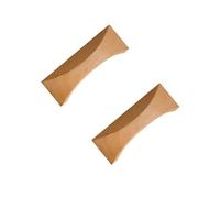 RSWZSFL 2 Pcs Wood Pull Knobs Wooden Cabinet Handles Cupboard Door Handles Furniture Pulls Drawer Pull Cabinet Hardware for Bedroom Bathroom Dresser Drawer Wardrobe (Hole Pitch:64mm,Beech)