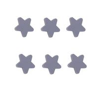 RSWZSFL 6 Pcs Cartoon Soft Rubber Knobs for Kids Star Shaped Drawer Knobs Cupboard Handles Cabinet Door Knobs Wardrobe Knobs Furniture Pulls Handles for Dresser Closets Bookcase (Grey)
