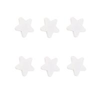 RSWZSFL 6 Pcs Cartoon Soft Rubber Knobs for Kids Star Shaped Drawer Knobs Cupboard Handles Cabinet Door Knobs Wardrobe Knobs Furniture Pulls Handles for Dresser Closets Bookcase (White)