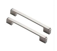 RSWZSFL Cabinet Pulls Kitchen Cupboard Handle Modern Zinc Alloy Drawer Pulls 2 Pack Wardrobe Door Handle with Screws Furniture Handles for Kitchen Bathroom Cupboard (Pitch:320mm,Brushed)