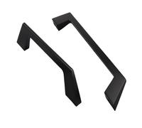 RSWZSFL Pack of 2 Cabinet Handles Black Modern Kitchen Pulls Drawer Pulls Cabinet Hardware Cupboard Handles for Kitchen Bathroom Wardrobe Door,Screws Included (Hole Pitch:192mm)