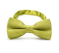 RSXING Kids Bow Tie Boys Olive Green Bow Tie Toddlers Adjustable Bow Tie Classic Pre-Tieds Bowties for Kids Cute Fun Bow Tie Casual Plain Bowtie for Party Wedding Ball Banquet(Olive Green)