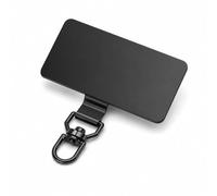 RSYHVG 2 Pack Metal Phone Tether Tabs, 360° Rotatable Phone Lanyard Patch, Universal Rectangle Cellphone Strap Tab for Most Full Coverage Cases, Compatible with Wrist Crossbody Straps Keychains, Black