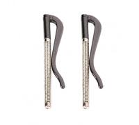 RSYHVG 2Pcs Black Metal Bifold Money Clip Bars, Wallet Replacement Spring Clamps, Durable Cash & Card Holders for Wallet Repair & DIY Projects