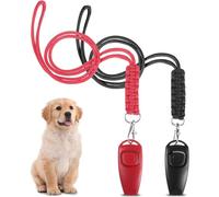 RSYHVG 2PSC Pet trainer 2-in-1 Training Airens Sound generator with lanyard sirens,Dog Whistles forRecall,dog Whistle