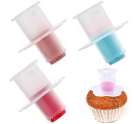 RSYHVG 3 Pcs Cupcake Corer Set - Plunger Device for Filling Cupcakes and Cakes - Hole Cutter