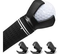 RSYHVG 3-Prong Golf Ball Retriever Grabber for Golf Putter Grip Portable Pick-up Claw Plastic Picker Upper Suction Cup Grip Sucker Tool Back Saver 4 Pack