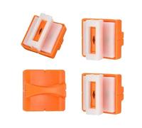 RSYHVG 4-Piece A4 Paper Cutter Replacement Blades, Titanium, Plastic, Manual-Retractable, Orange, Paper Cutter Head