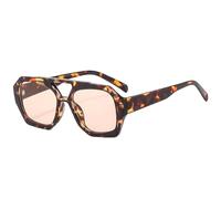 RSYHVG 70s Retro Double Bridge - Pilot Sunglasses for Women Men - Classic Hexagonal Sunglasses Square Eyewear Driving