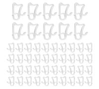 RSYHVG Light Clips Hooks, 50 PCS Gutter Hooks for Outdoor String Lights Gutter Clips for Hanging Outdoor Lights Village Accessories