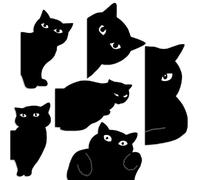 RSYHVG Magnetic Bookmarks - Cute Cat & Halloween Designs, Perfect Gifts for Kids, Teachers & Cat Lovers