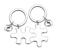 RSYHVG New Parents Gifts, 2pcs Parents to be Keyrings, Mommy to Be Gift New Mum Gifts First Time Dad Gifts Pregnancy Announcement Gifts Mommy and Daddy 2024 Keychain Set