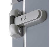 RSYHVG Refrigerator Fridge Freezer Door Lock for Kids, Child Proof Refrigerator Latch Lock to Keep Door Closed, No Tools Required and Easy Installation (Grey)