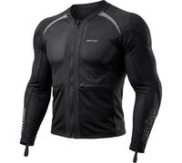 RSYSO Men's Armored Motorcycle Shirt with CE Certified Protective Mesh Jacket with Reflective Strips, All Season Motorcycle Riding Shirt for Motorcycle Bicycle Scooter Riding Gear, Black, X-Large