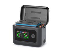 Rszfnjxry Fast Battery Charger for Insta360 X4 Air(Not for X4),27W Intelligent Two Way Charger Hub w/LCD Display Shows Battery SOC,Batteries Not Included