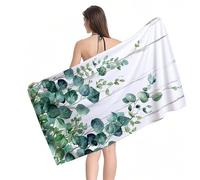 RSZYUUNG Microfiber Beach Towel Leaf Beach Towels for Adults, 70x140cm Large Yoga Towel, Quick Dry, Sand Free, Soft, Compact Lightweight Travel Towels for Swimming Beachs Yoga Camping Gym Y1-852