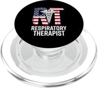 RT Patriotic Medical Symbol Respiratory Therapist USA PopSockets PopGrip for MagSafe