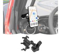 RT-TCZ A-Pillar Phone Holder Bracket Mount Grab Handle Adjustable Anti-Shake Stabilizer Cell Phone Holder Accessories Compatible with Jeep Wrangler JL JLU & Gladiator JT 2024