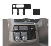 RT-TCZ Carbon Fiber Headlight Switch Button Panel Trim Cover Decoration Interior Accessories for Chevy Suburban/Tahoe 2024+